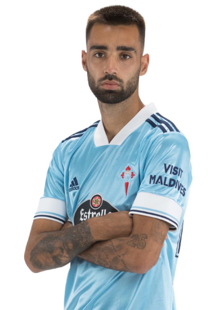 Imágen del jugador Brais Méndez posando